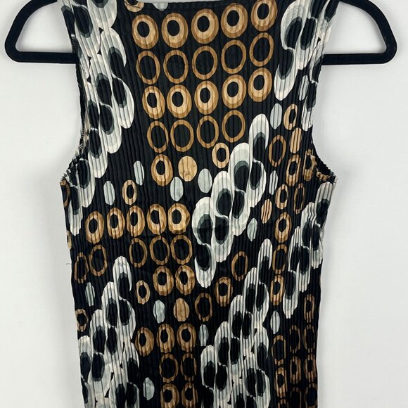 Unbranded Top Blouse Camisole Size S Multicolor Sleeveless Round Neck Polyester - Picture 6 of 9